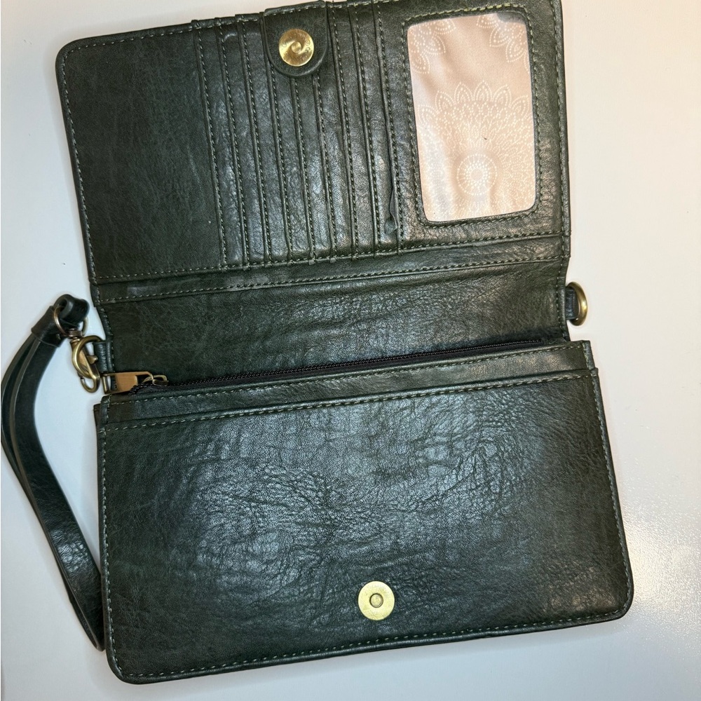 Joy Susan Green Crossbody Bag